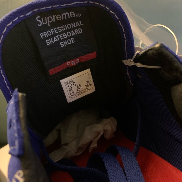 Supreme/Vans Old Skool Blue 10 - Picture 3 of 3